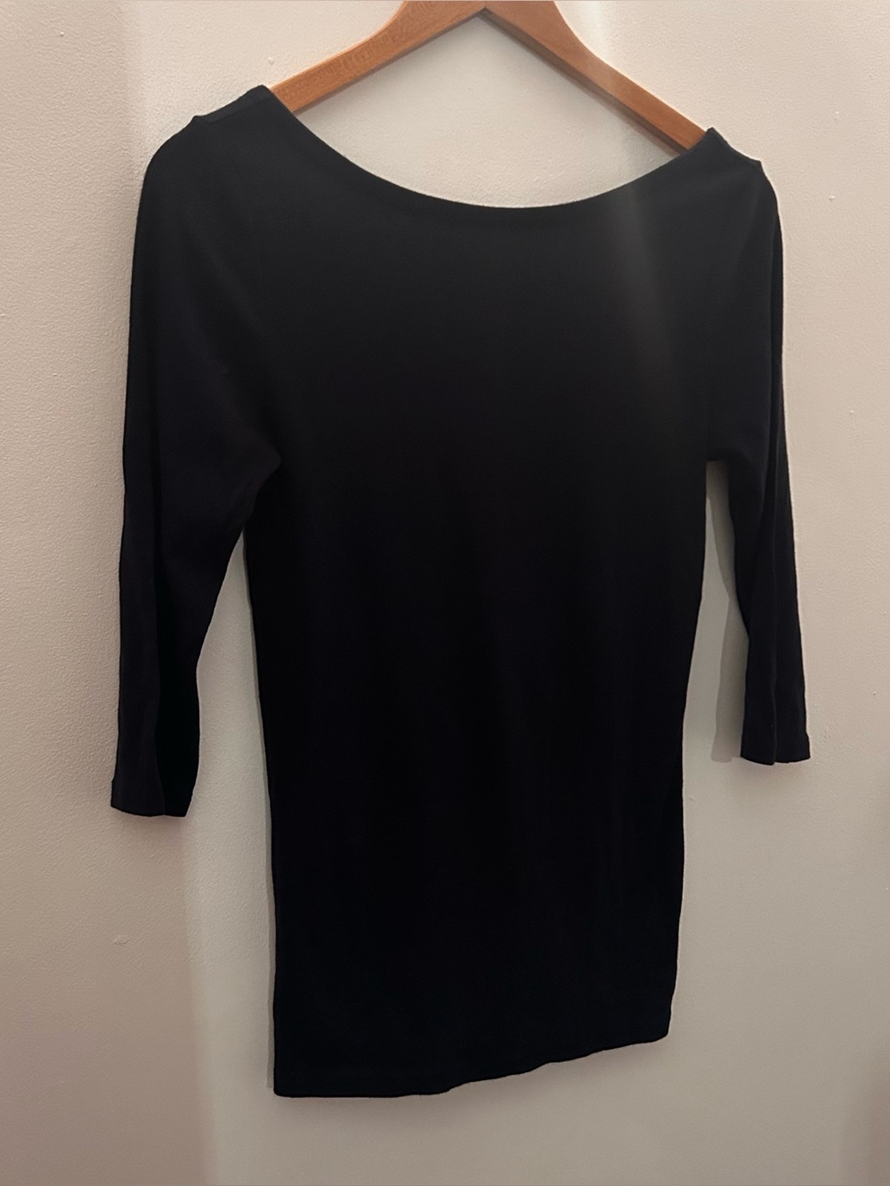 GAP Blue Boatneck Three-Quarter Sleeve Top
